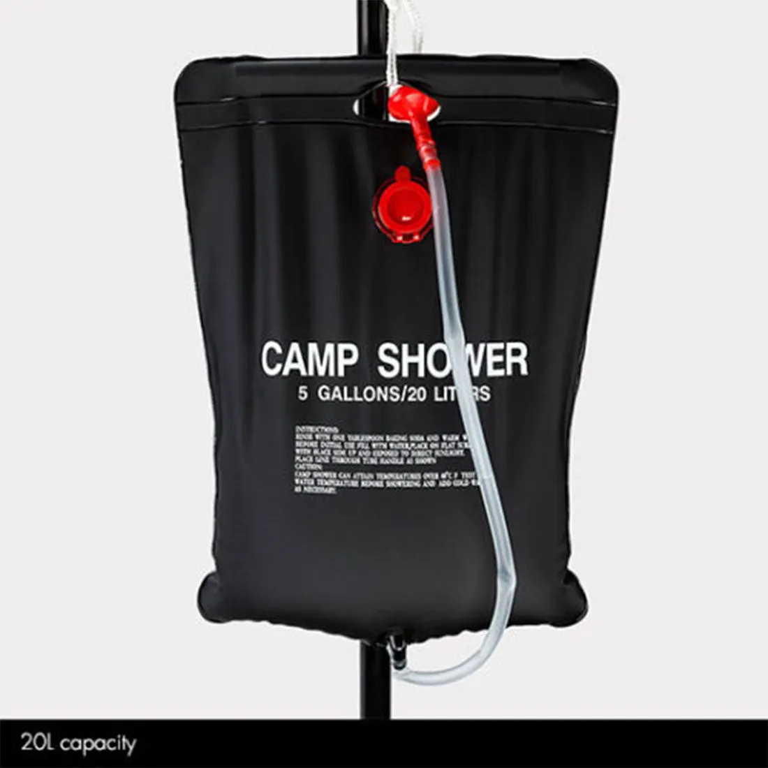 20L Craig Camp Shower Bag | Solar Heated Water Pipe | Portable Outdoor Shower