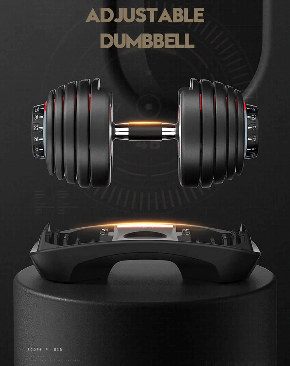 2x 24kg Adjustable Dumbbell Dumbbells Set Weight Plates Home Gym Fitness Exercise Equipment