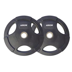 ARROW® 20kg Olympic Rubber Coated Weight Plate - PAIR