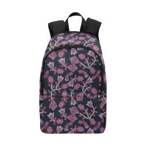 Beaded Pink Fabric Backpack for Adult