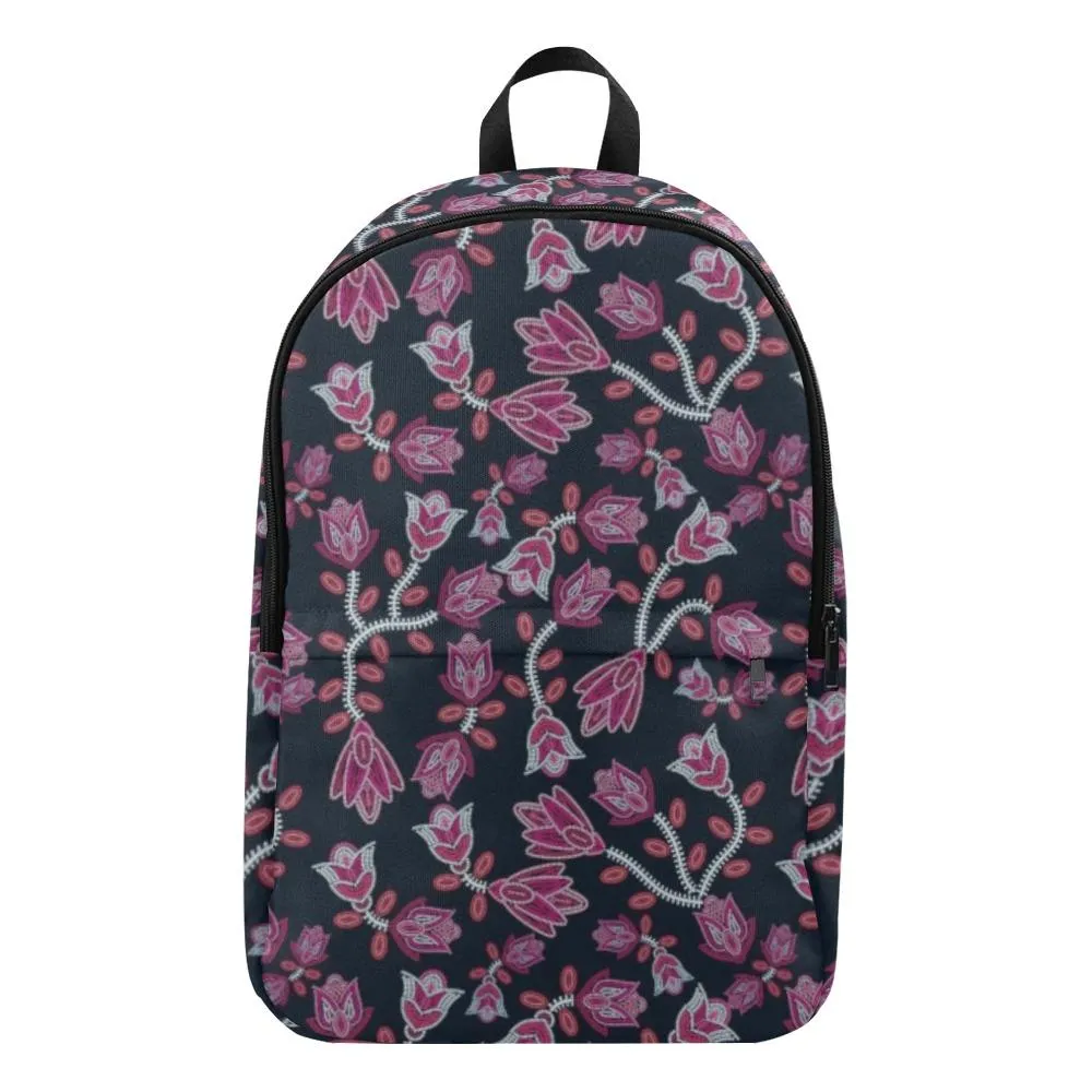 Beaded Pink Fabric Backpack for Adult