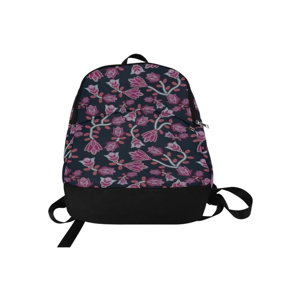 Beaded Pink Fabric Backpack for Adult