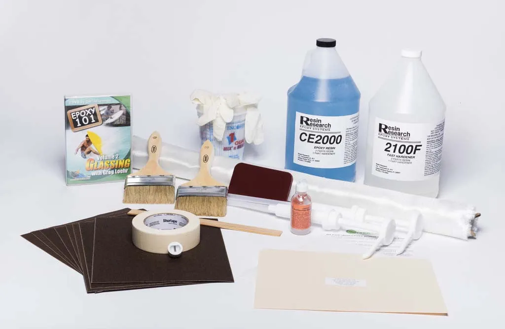 Beginner Surfboard/ SUP Fiberglassing Kit with Epoxy Resin