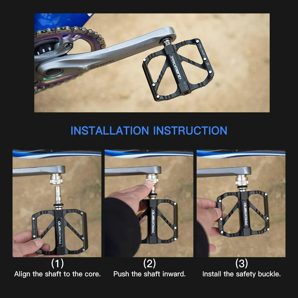 Bike Pedals Aluminum Alloy Bicycle Pedals Lightweight Non-slip Platform for Road Bicycle City Bicycle Folding Bike