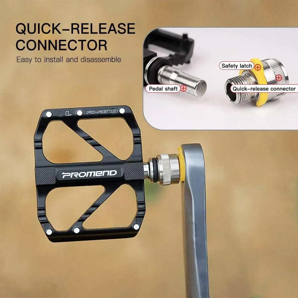 Bike Pedals Aluminum Alloy Bicycle Pedals Lightweight Non-slip Platform for Road Bicycle City Bicycle Folding Bike