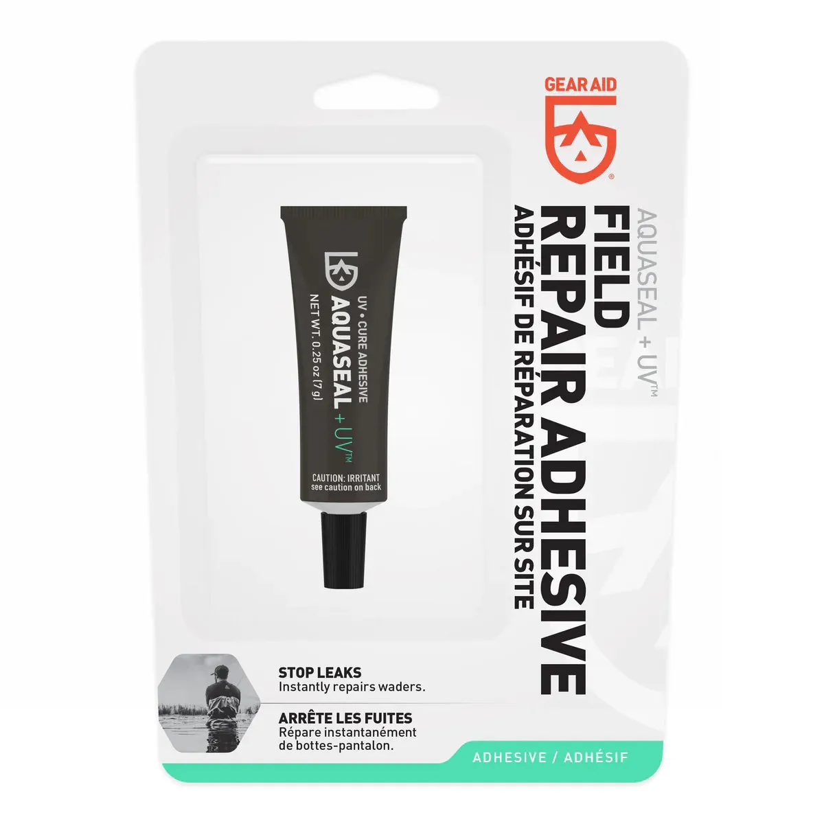 GEAR AID AQUASEAL UV FIELD REPAIR ADHESIVE 0.25OZ