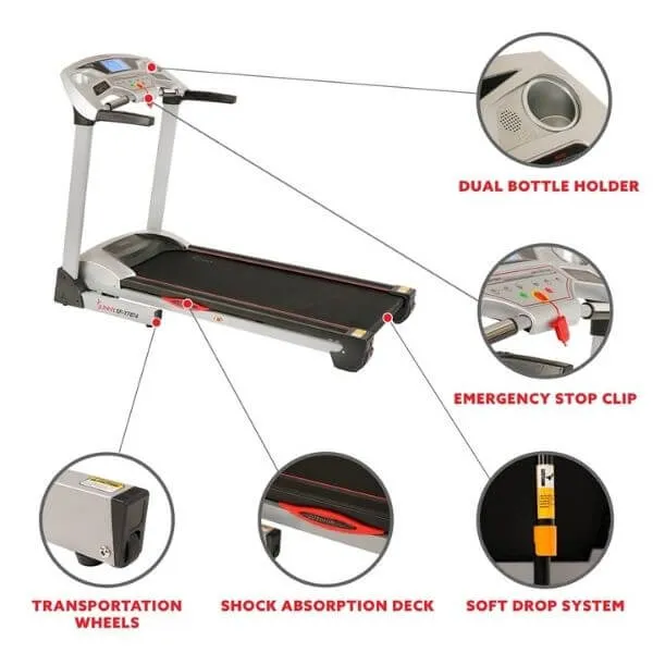 High Performance Treadmill with 15 Auto Incline Levels and Body Fat Function