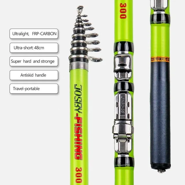 JOSBY Telescopic Rock Fishing Spinning Rod
