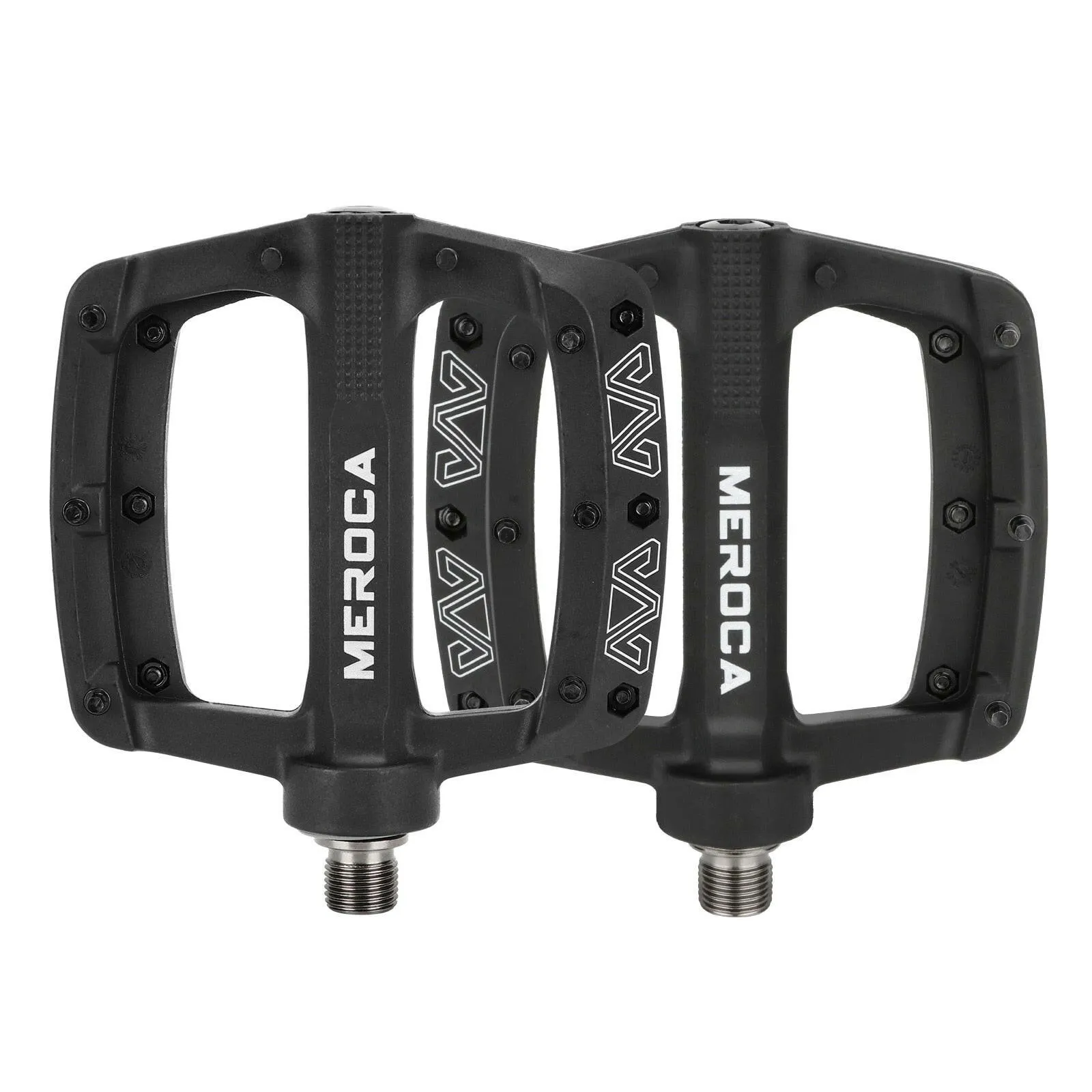 MEROCA 3-Bearing Bicycle Pedal Ultra-Light Nylon Fiber Mtb Pedal Widened Non-Slip Mountain Bike Pedal Cycling Accessories