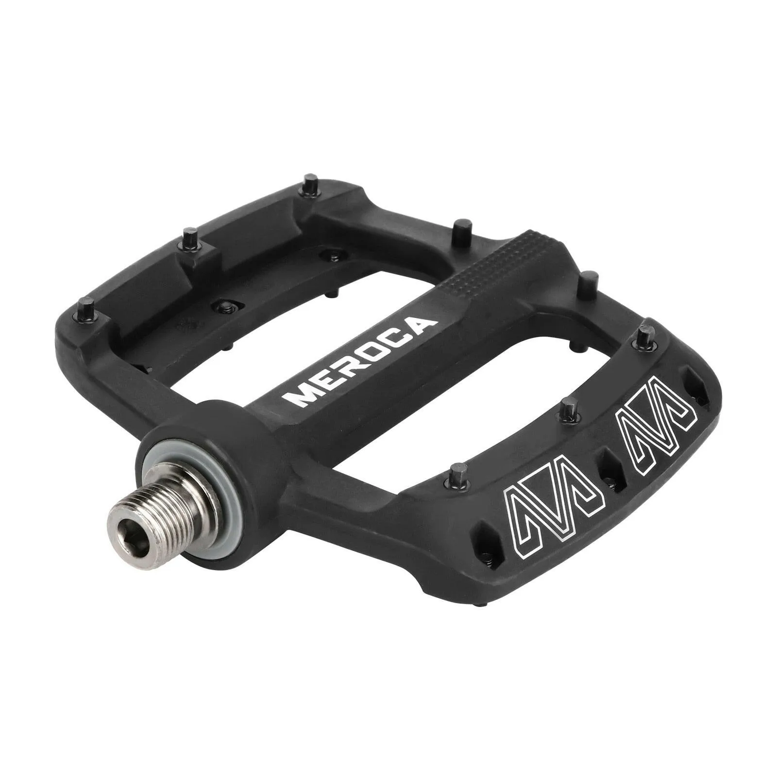MEROCA 3-Bearing Bicycle Pedal Ultra-Light Nylon Fiber Mtb Pedal Widened Non-Slip Mountain Bike Pedal Cycling Accessories