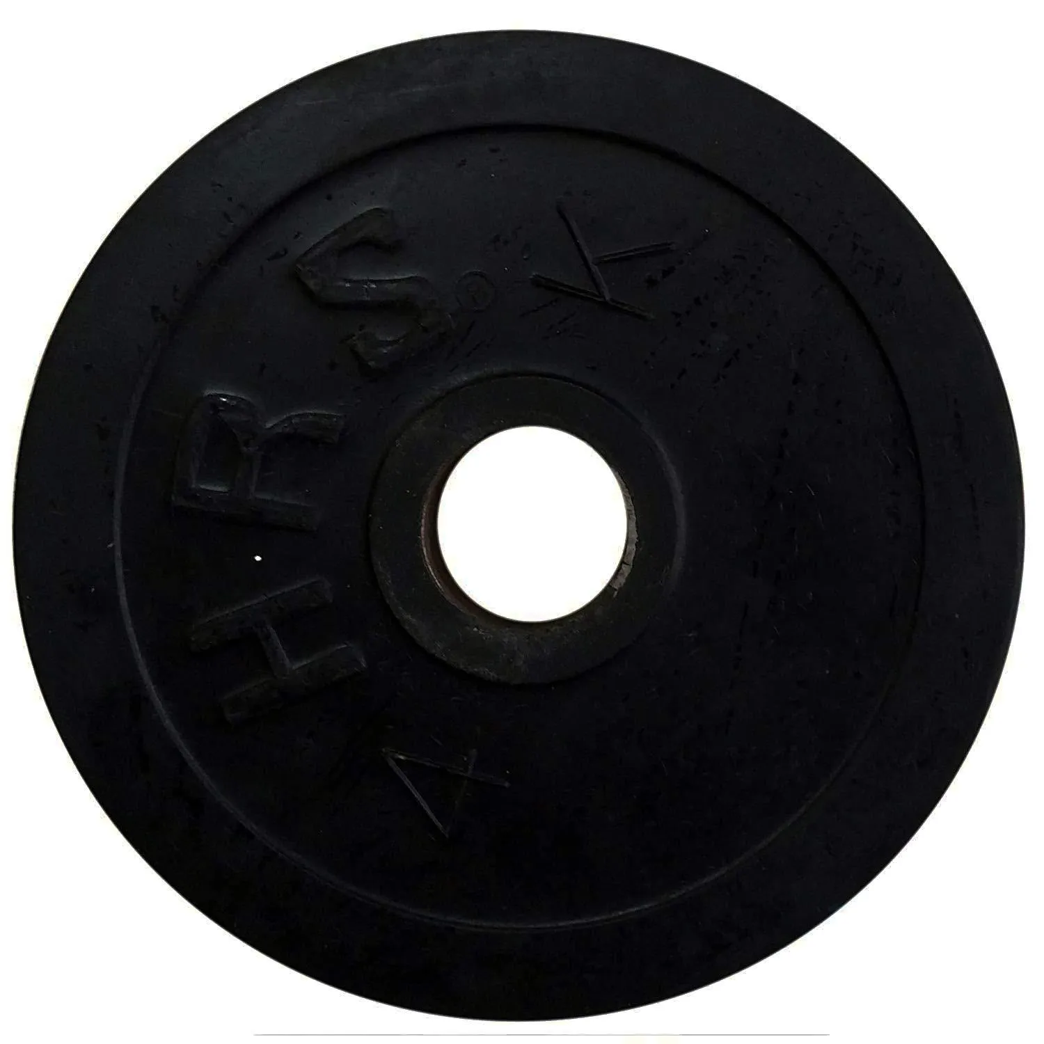 Prokick Rubber Weight Plate with Metal Bush 50 MM Bore, Black (Single)