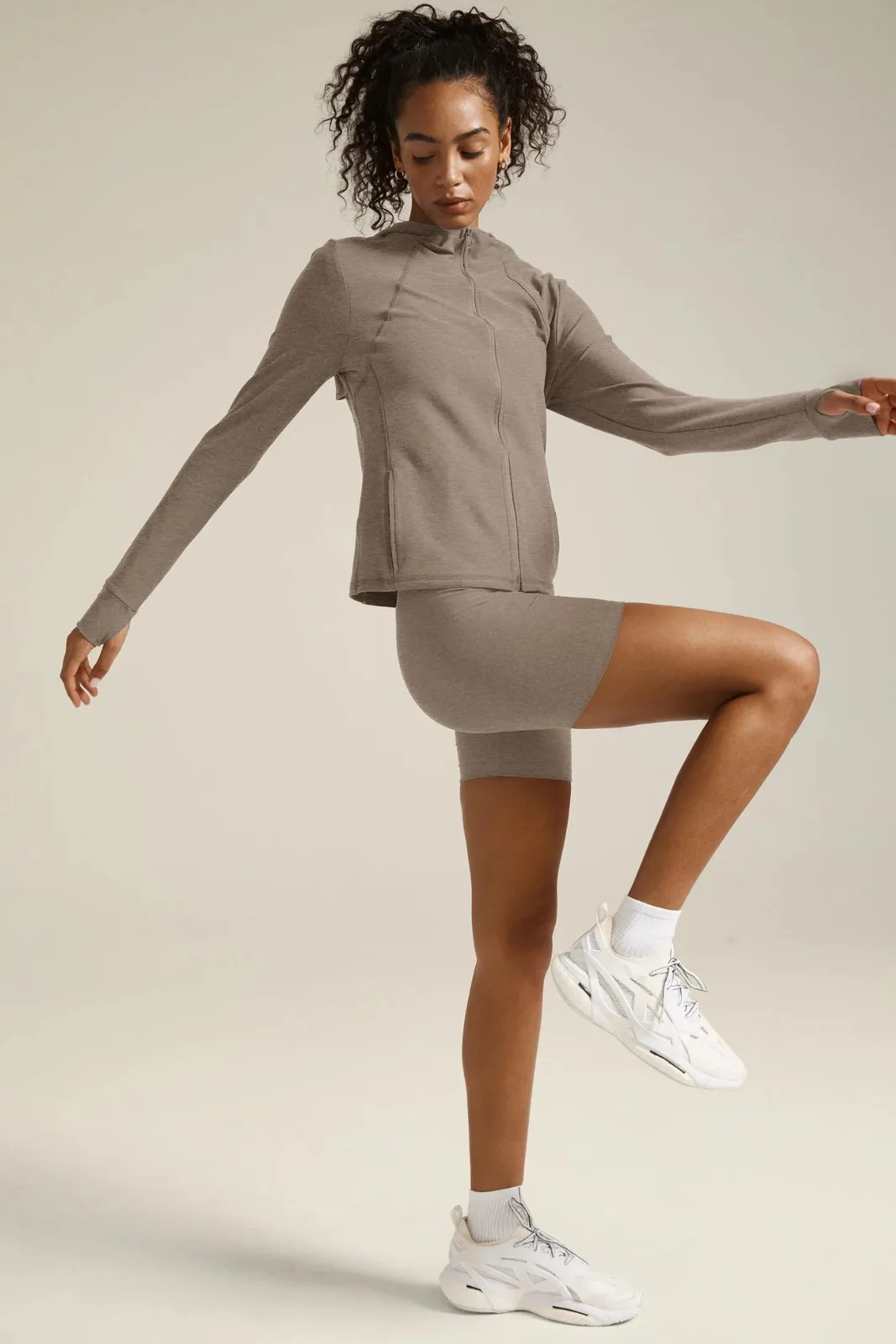 Spacedye High Energy Hoodie, Birch Heather