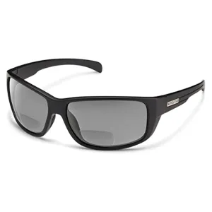 Suncloud Unisex Matte Black Frame Gray Lens Milestone Polarized Reader Sunglasses - S-MIPPGYMB200