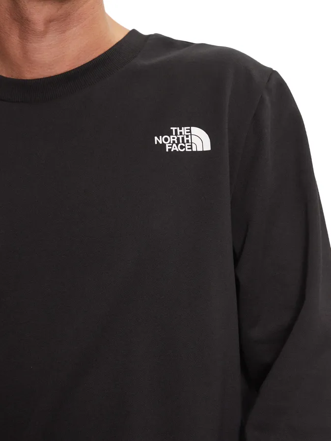 The North Face felpa girocollo da uomo Simple Dome crew NF0A89FBJK3 nero