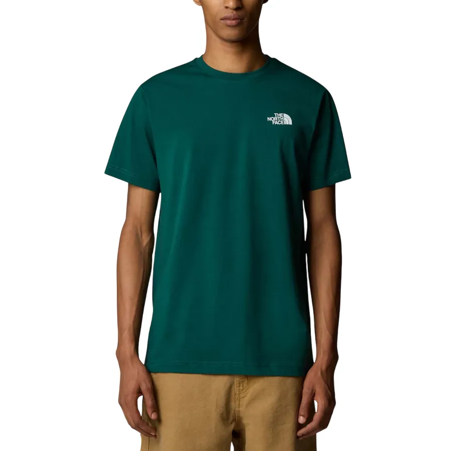 The North Face maglietta manica corta da uomo Box NSE NF0A87NPA1B verde