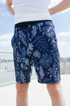 The North Face Men's Blue Flower Print Shorts