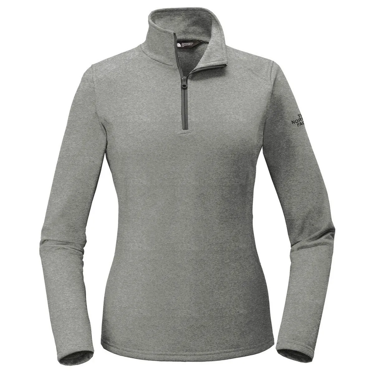 The North Face Women's Asphalt Grey Heather Tech 1/4-Zip Fleece
