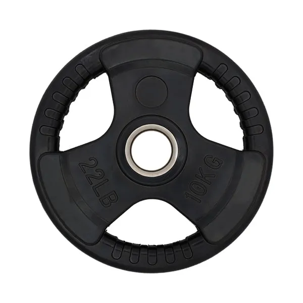 TITANIUM USA 190KG RUBBER COATED WEIGHT PLATE AND BARBELL PACKAGE
