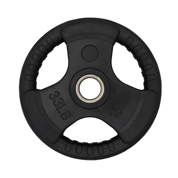 TITANIUM USA 190KG RUBBER COATED WEIGHT PLATE AND BARBELL PACKAGE