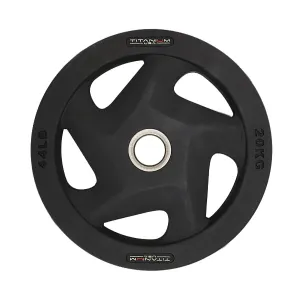 TITANIUM USA 20KG PREMIUM RUBBER COATED WEIGHT PLATE