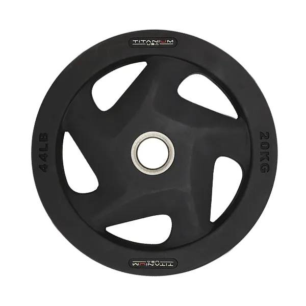 TITANIUM USA 20KG PREMIUM RUBBER COATED WEIGHT PLATE