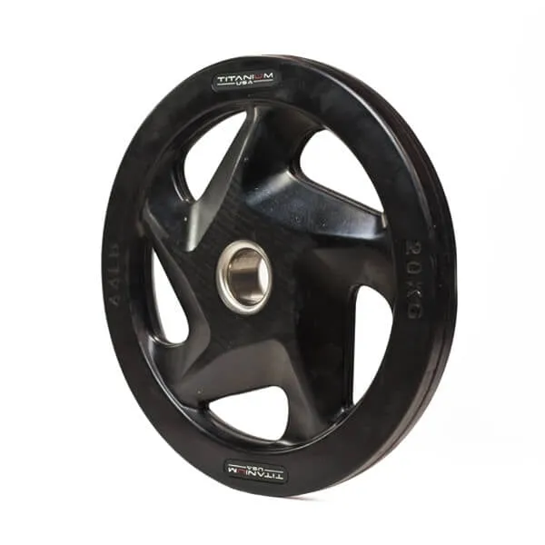 TITANIUM USA 20KG PREMIUM RUBBER COATED WEIGHT PLATE
