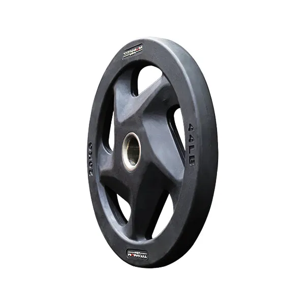 TITANIUM USA 20KG PREMIUM RUBBER COATED WEIGHT PLATE