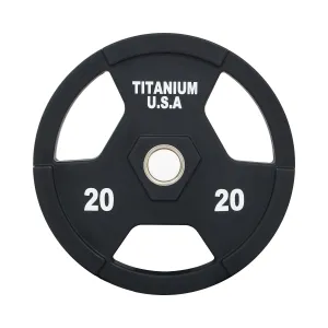 TITANIUM USA 20KG PU POLYURETHANE WEIGHT PLATE
