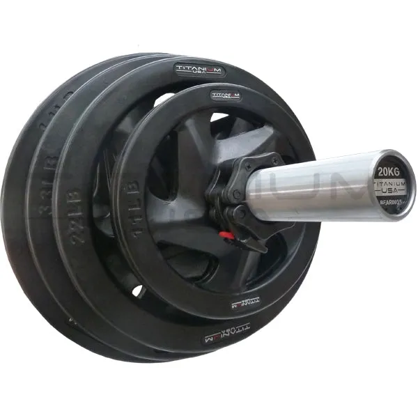 TITANIUM USA 25KG PREMIUM RUBBER COATED WEIGHT PLATE
