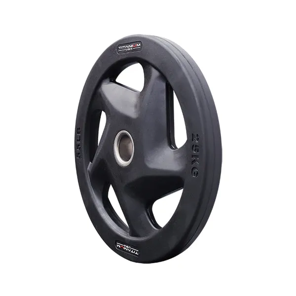 TITANIUM USA 25KG PREMIUM RUBBER COATED WEIGHT PLATE