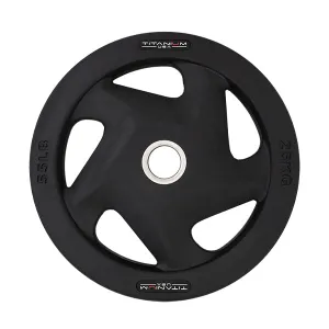 TITANIUM USA 25KG PREMIUM RUBBER COATED WEIGHT PLATE