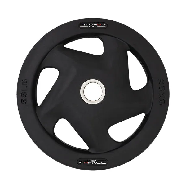 TITANIUM USA 25KG PREMIUM RUBBER COATED WEIGHT PLATE