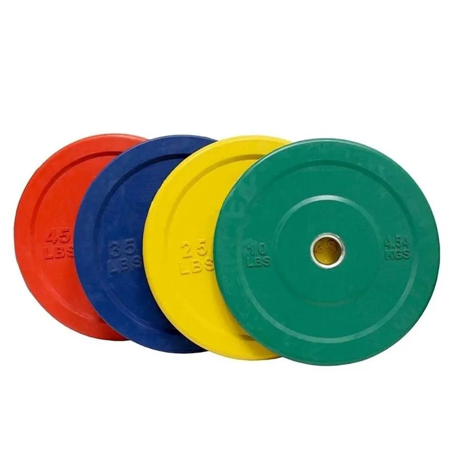 Warrior Olympic Color Bumper Plate Set (230lbs)