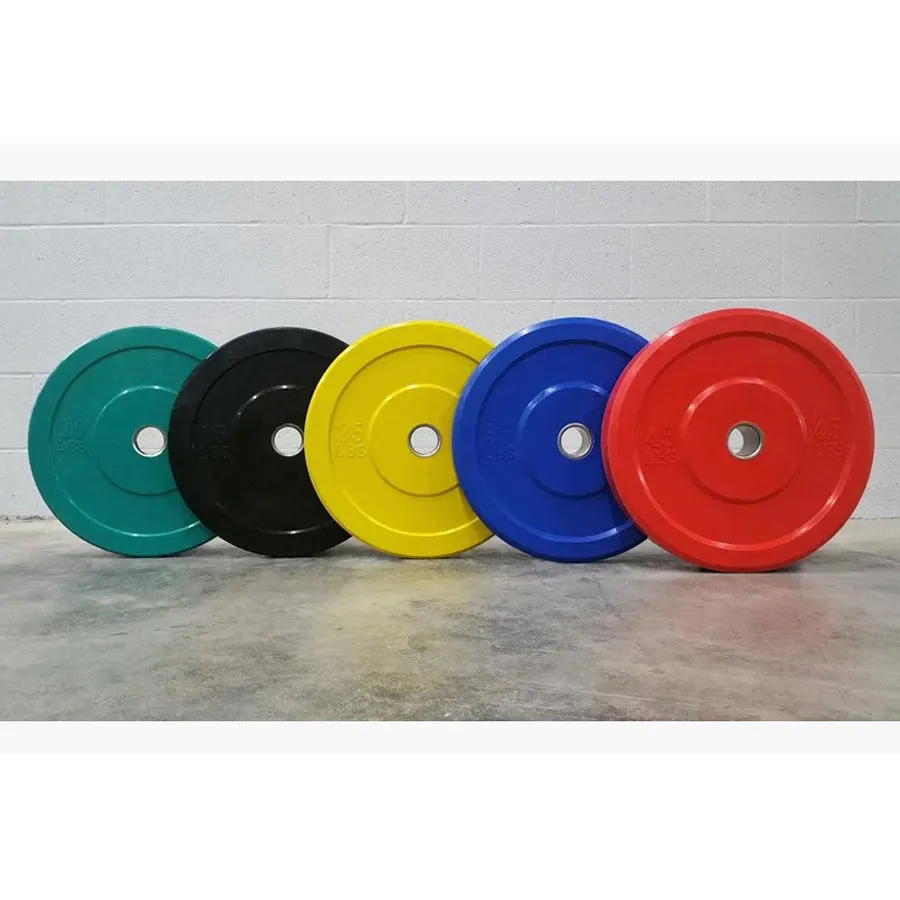 Warrior Olympic Color Bumper Plate Set (230lbs)