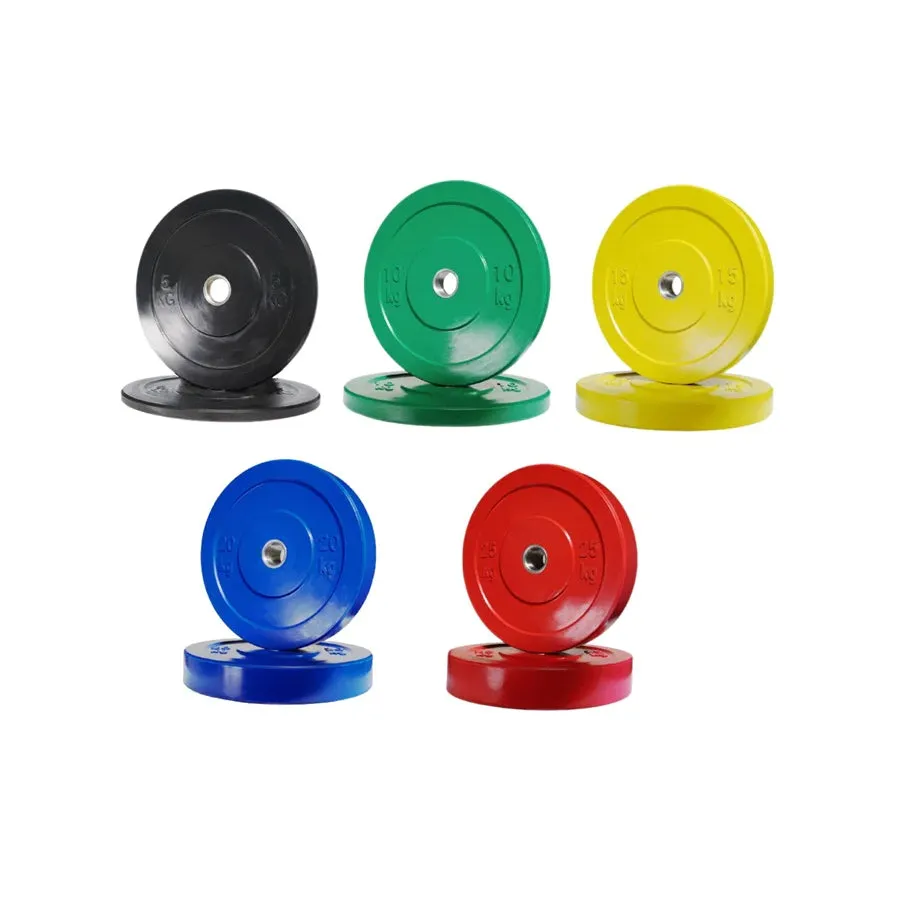 Warrior Olympic Color Bumper Plate Set (230lbs)